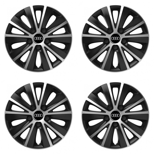 puklice pre  Audi 14 RAPIDE silver and black