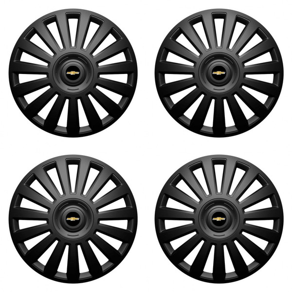 puklice pre  Chevrolet 16 Luxury black