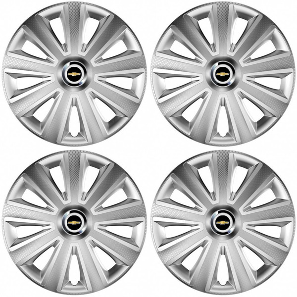 puklice pre  Chevrolet 16 Aviator carbon RC 16 silver