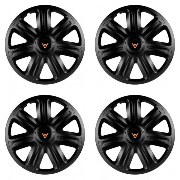 puklice pre  Cupra 14 COMFORT BLACK