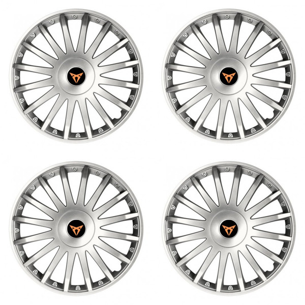 puklice pre  Cupra 15 CRYSTAL silver