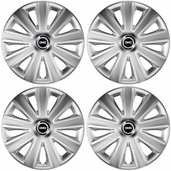 puklice pre  Dacia (nové logo) 15 Aviator carbon silver