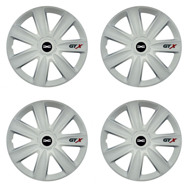 puklice pre  Dacia (nové logo) 16 GTX carbon white