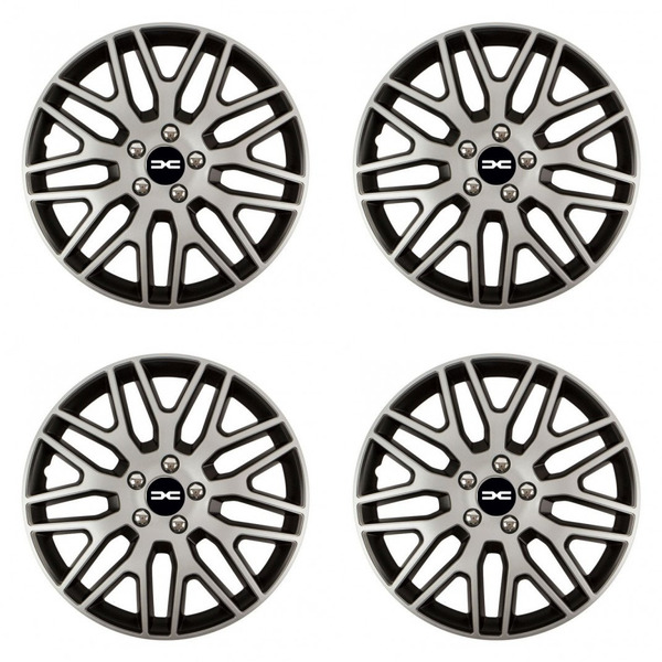 puklice pre  Dacia (nové logo) 15 Dakar NC silver and black