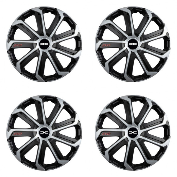 puklice pre  Dacia (nové logo) 16 Evo black&silver
