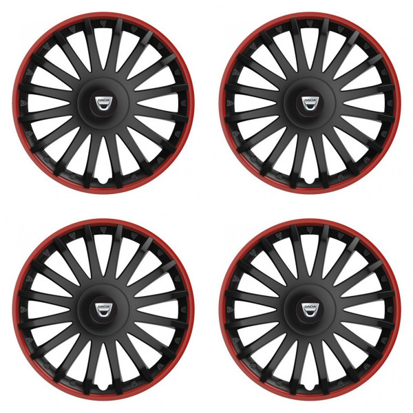 puklice pre  Dacia (staršie logo) 16 CRYSTAL RO black