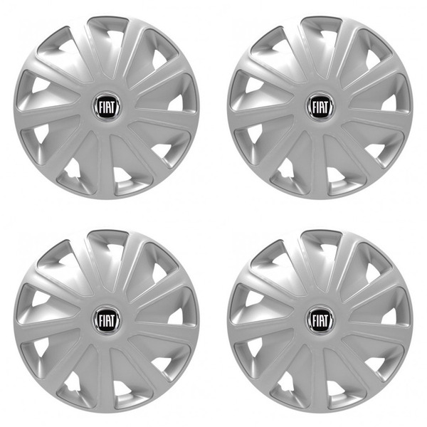 puklice pre  Fiat (čierny) pre dodávky 15 Craft silver