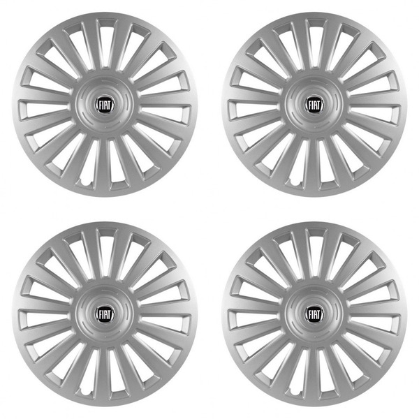 puklice pre  Fiat (čierny) 15 Luxury