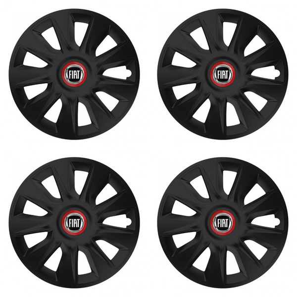 puklice pre  Fiat (čierny) 15 STRATOS RR black