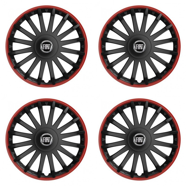 puklice pre  Fiat (čierny) 16 CRYSTAL RO black