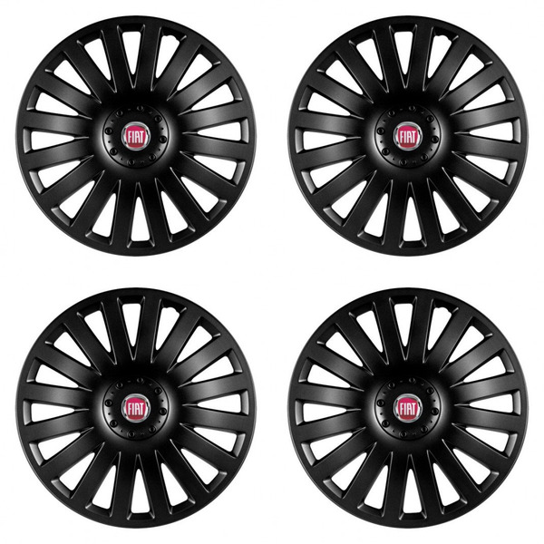 puklice pre  Fiat (červené) 14 Smart black