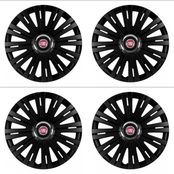 puklice pre  Fiat (červené) 14 ACTIVE RC BLACK