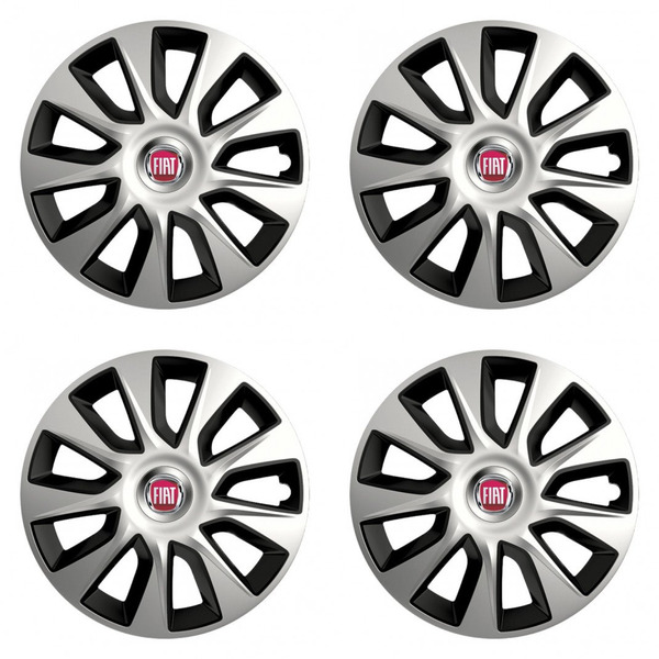 puklice pre  Fiat (červené) 14 STRATOS double colour