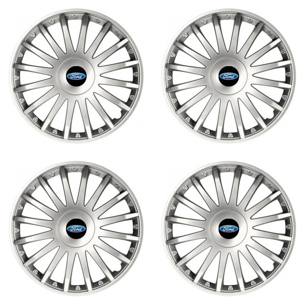 puklice pre  Ford 16 CRYSTAL silver