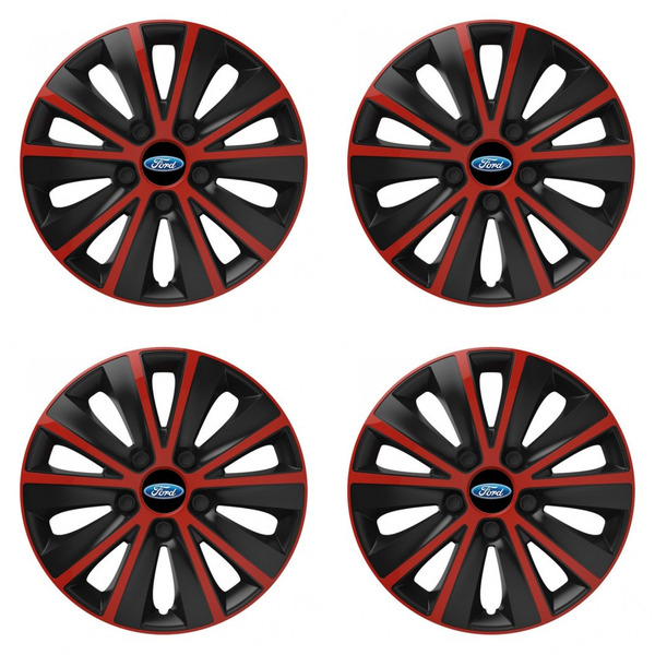 puklice pre  Ford 14 RAPIDE red and black