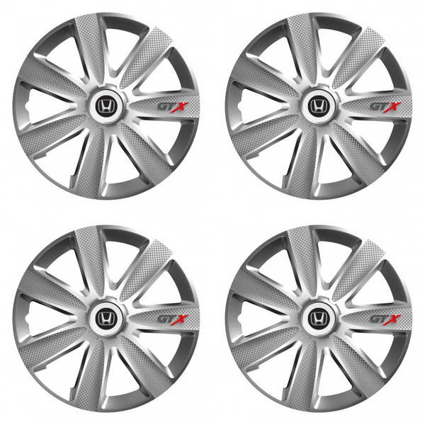 puklice pre  Honda 16 GTX CARBON silver