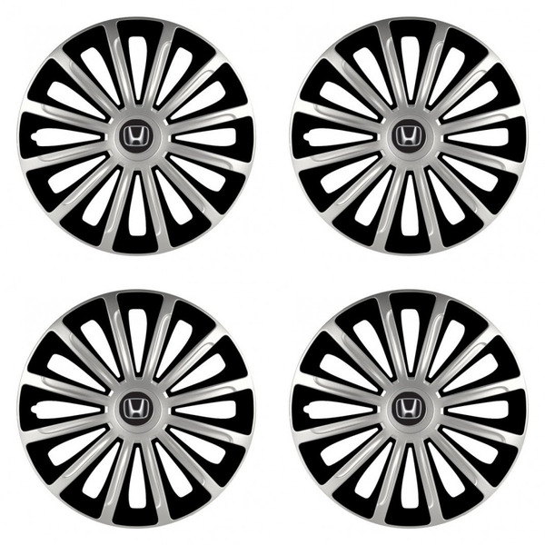 puklice pre  Honda 16 TREND silver and black