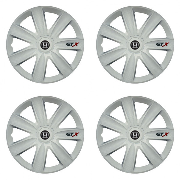 puklice pre  Honda 17 GTX carbon white