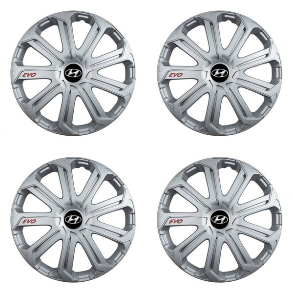 puklice pre  Hyundai 16 Evo silver