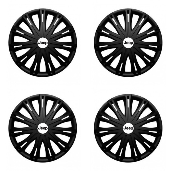 puklice pre  Jeep 16 SPARK BLACK