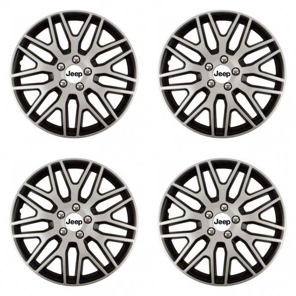 puklice pre  Jeep 14 Dakar NC silver and black