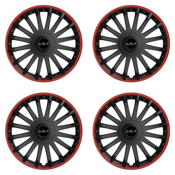 puklice pre  Kia (nové logo) 16 CRYSTAL RO black