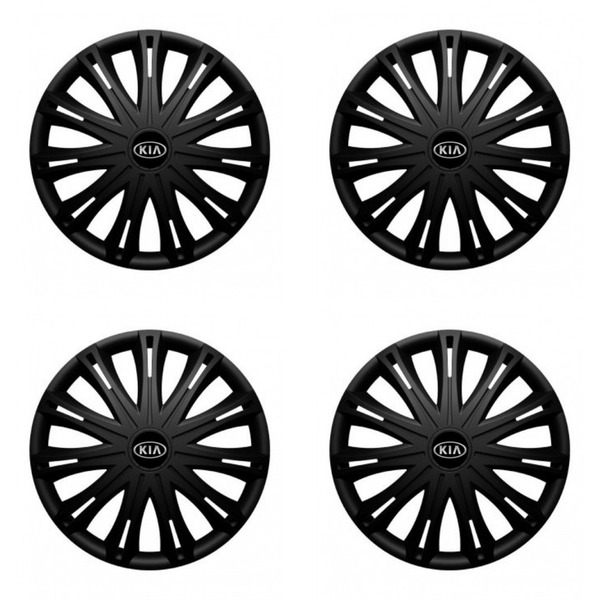 puklice pre  Kia (staršie logo) 15 SPARK BLACK