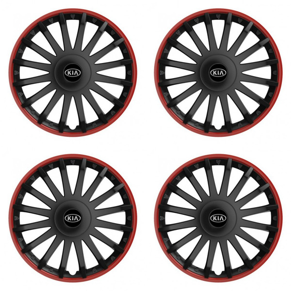 puklice pre  Kia (staršie logo) 15 CRYSTAL RO black