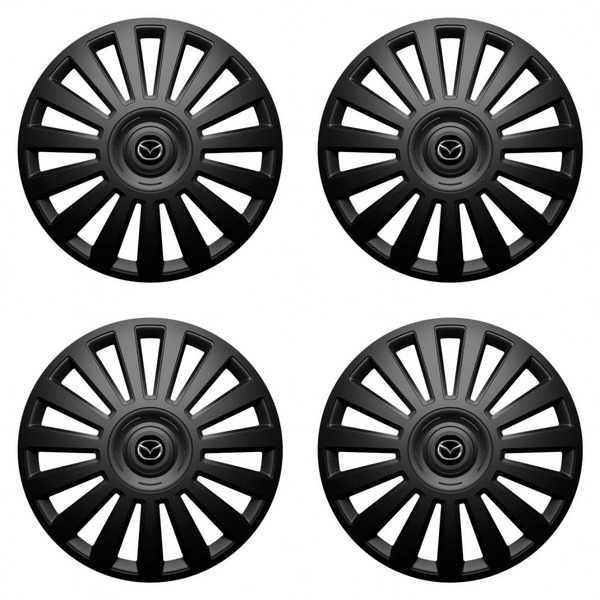 puklice pre  Mazda 14 Luxury black