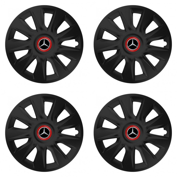 puklice pre  Mercedes 14 STRATOS RR black