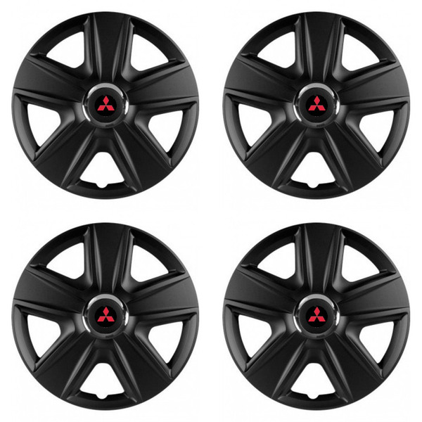 puklice pre  Mitsubishi (červené) 14 ESPRIT RC BLACK