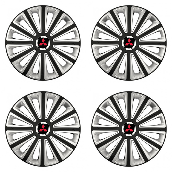 puklice pre  Mitsubishi (červené) 15 TREND RC double colour