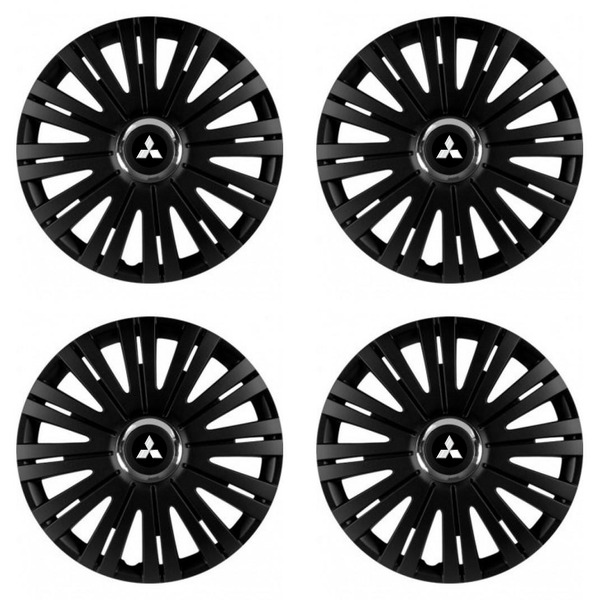 puklice pre  Mitsubishi (strieborné) 16 ACTIVE RC BLACK