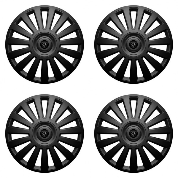 puklice pre  Peugeot (nové logo) 16 Luxury black