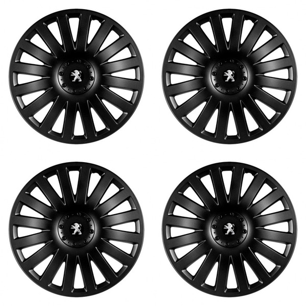 puklice pre  Peugeot (staršie logo) 14 Smart black