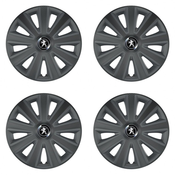 puklice pre  Peugeot (staršie logo) 16 Aviator carbon RC16 grafite