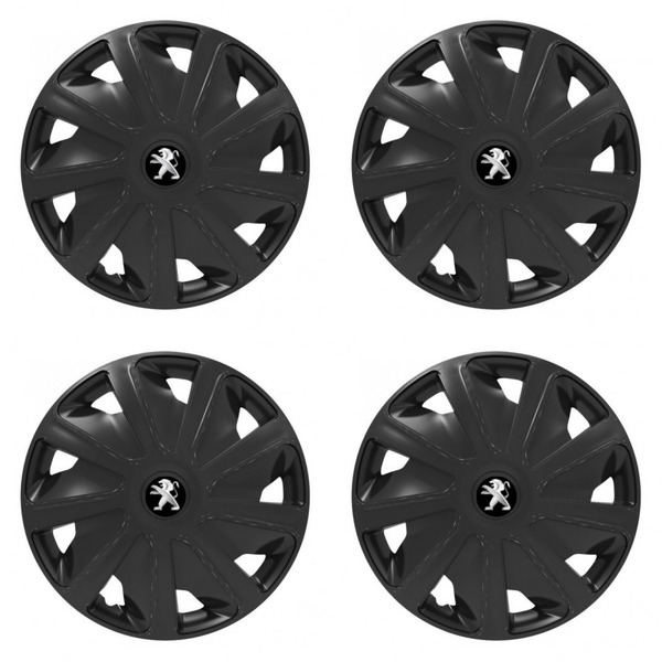 puklice pre  Peugeot (staršie logo) pre dodávky 15 Craft black