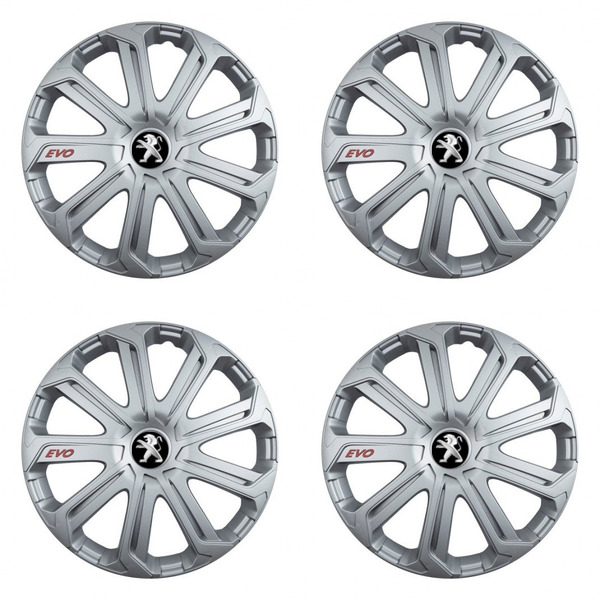 puklice pre  Peugeot (staršie logo) 16 Evo silver