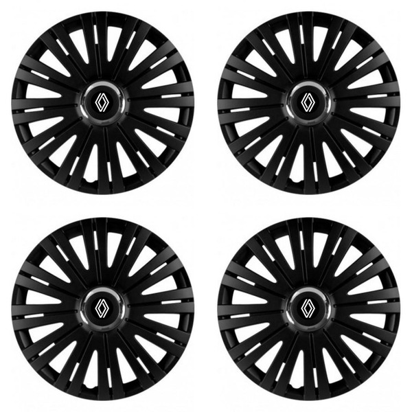 puklice pre  Renault (nové logo) 14 ACTIVE RC BLACK