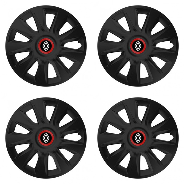 puklice pre  Renault (nové logo) 14 STRATOS RR black