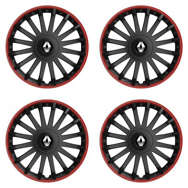 puklice pre  Renault (staršie logo) 16 CRYSTAL RO black