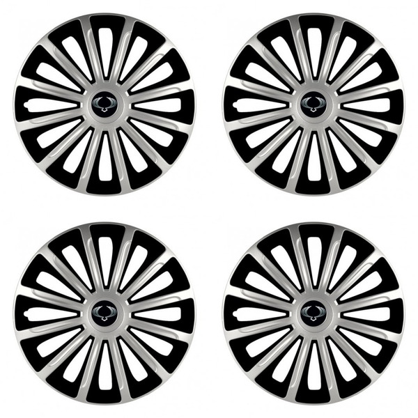 puklice pre  Sangyong 16 TREND silver and black