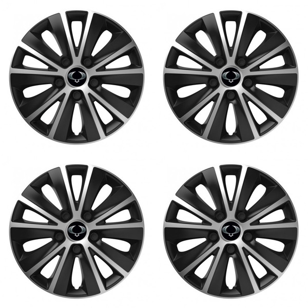 puklice pre  Sangyong 15 RAPIDE silver and black