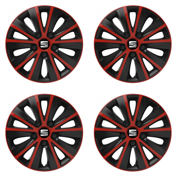 puklice pre  Seat 14 RAPIDE red and black