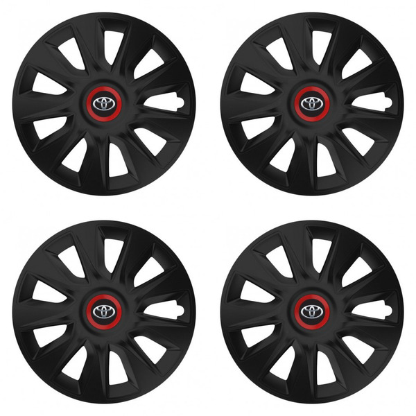 puklice pre  Toyota 14 STRATOS RR black