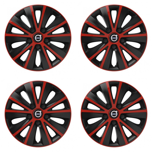 puklice pre  Volvo (čierne) 14 RAPIDE red and black