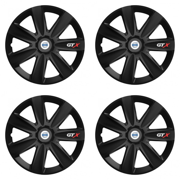 puklice pre  Volvo (biele) 14 GTX CARBON black