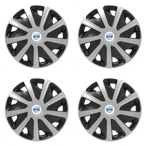 puklice pre  Volvo (biele) pre dodávky 16 Craft silver and black