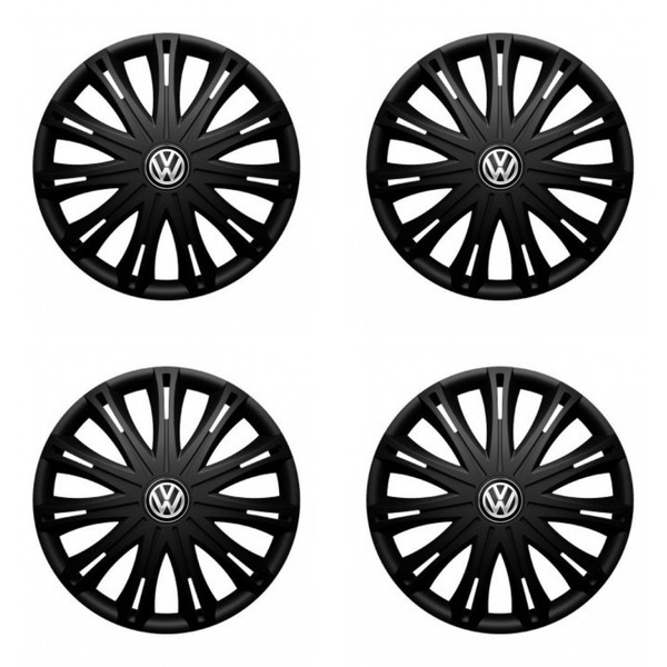 puklice pre  VW (čierne) 15 SPARK BLACK