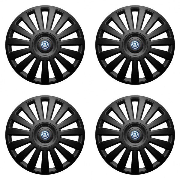 puklice pre  VW (modré) 15 Luxury black